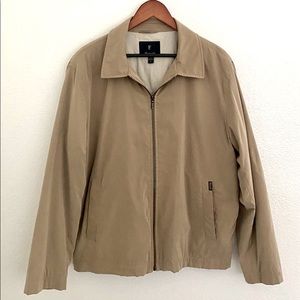 Men’s Faconnable beige bomber jacket. Like new